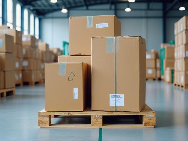 Commercial packaged goods ready for distribution